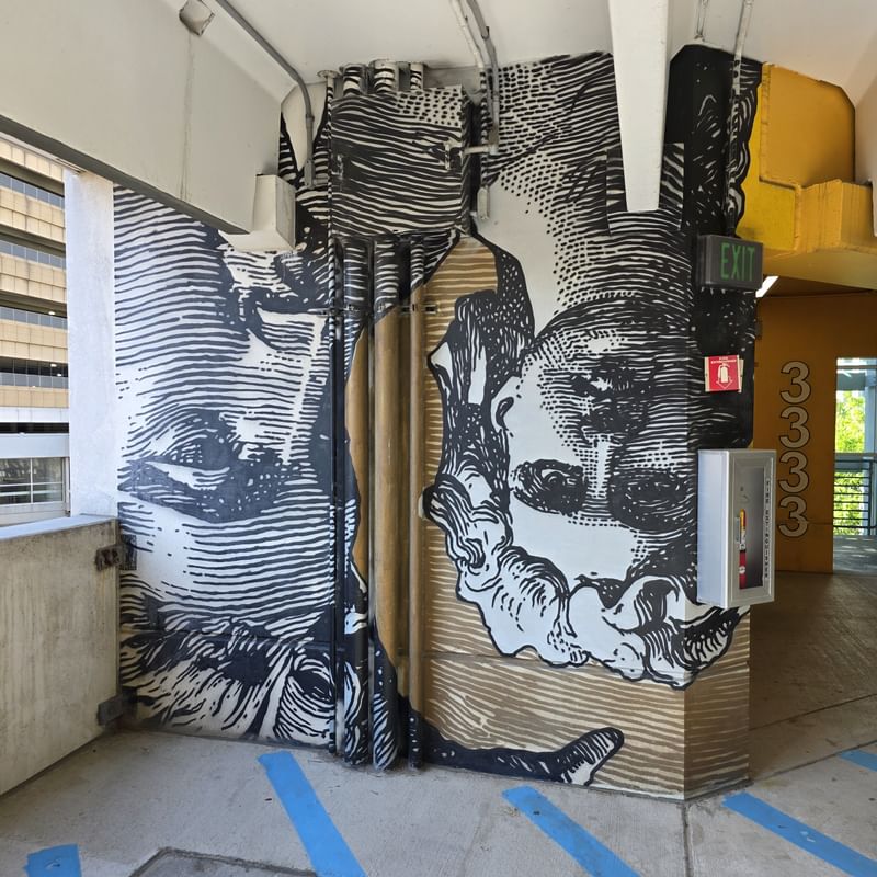 mural in Detroit by artist unknown.