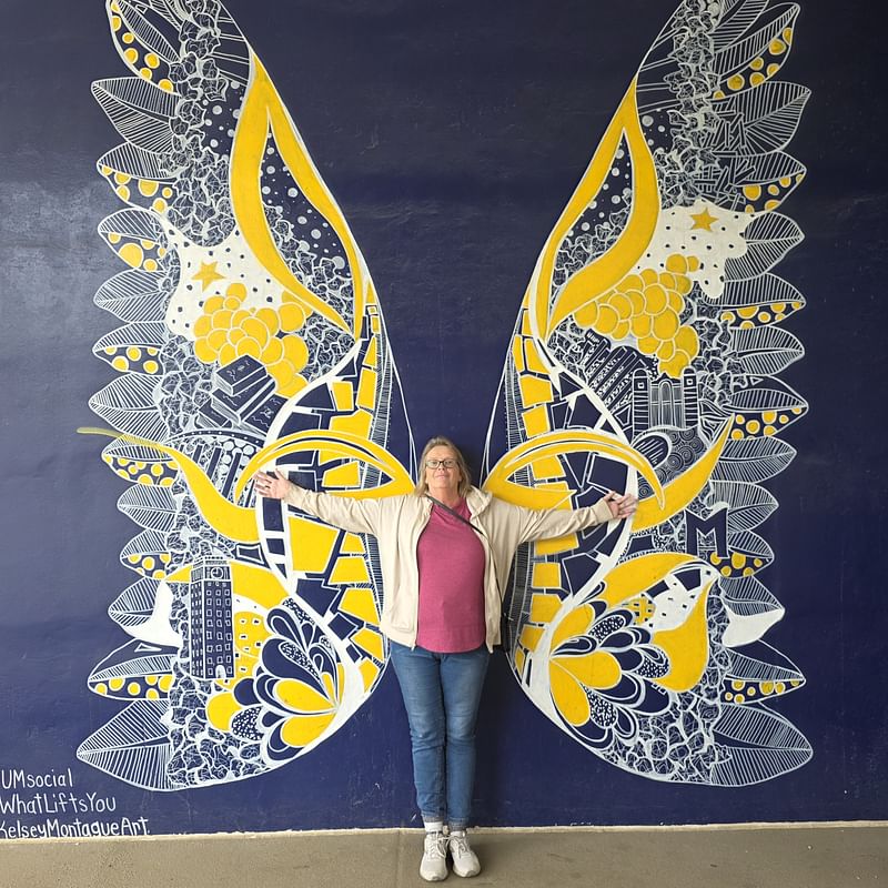 mural in Ann Arbor by artist Kelsey Montague.