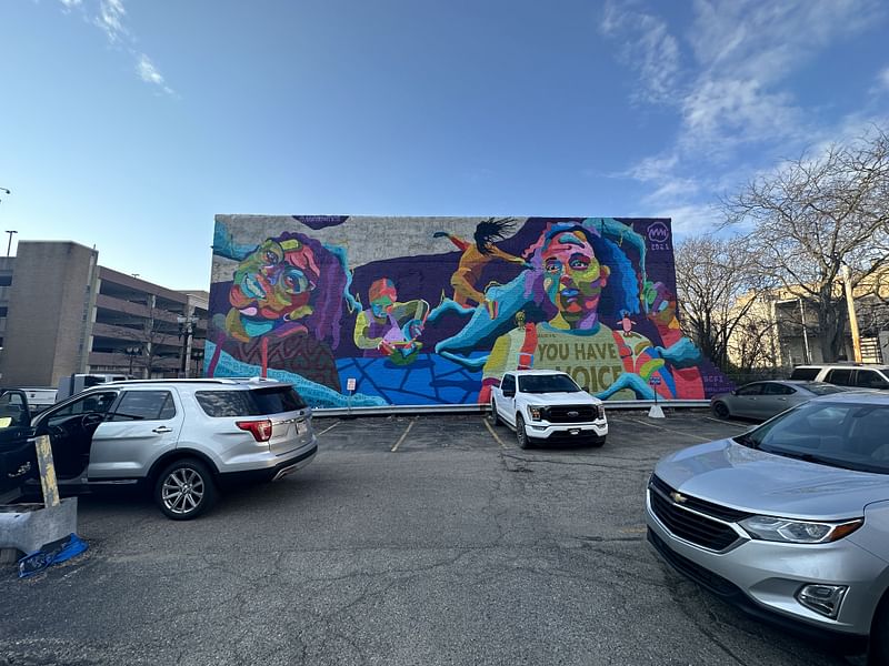 mural in Lansing by artist Dustin Hunt.