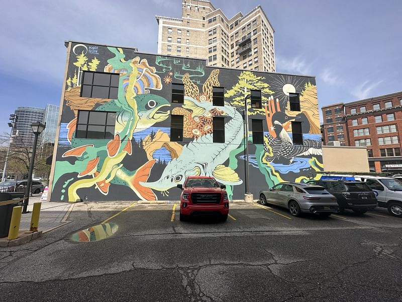 mural in Grand Rapids by artist Maddison Chaffer.