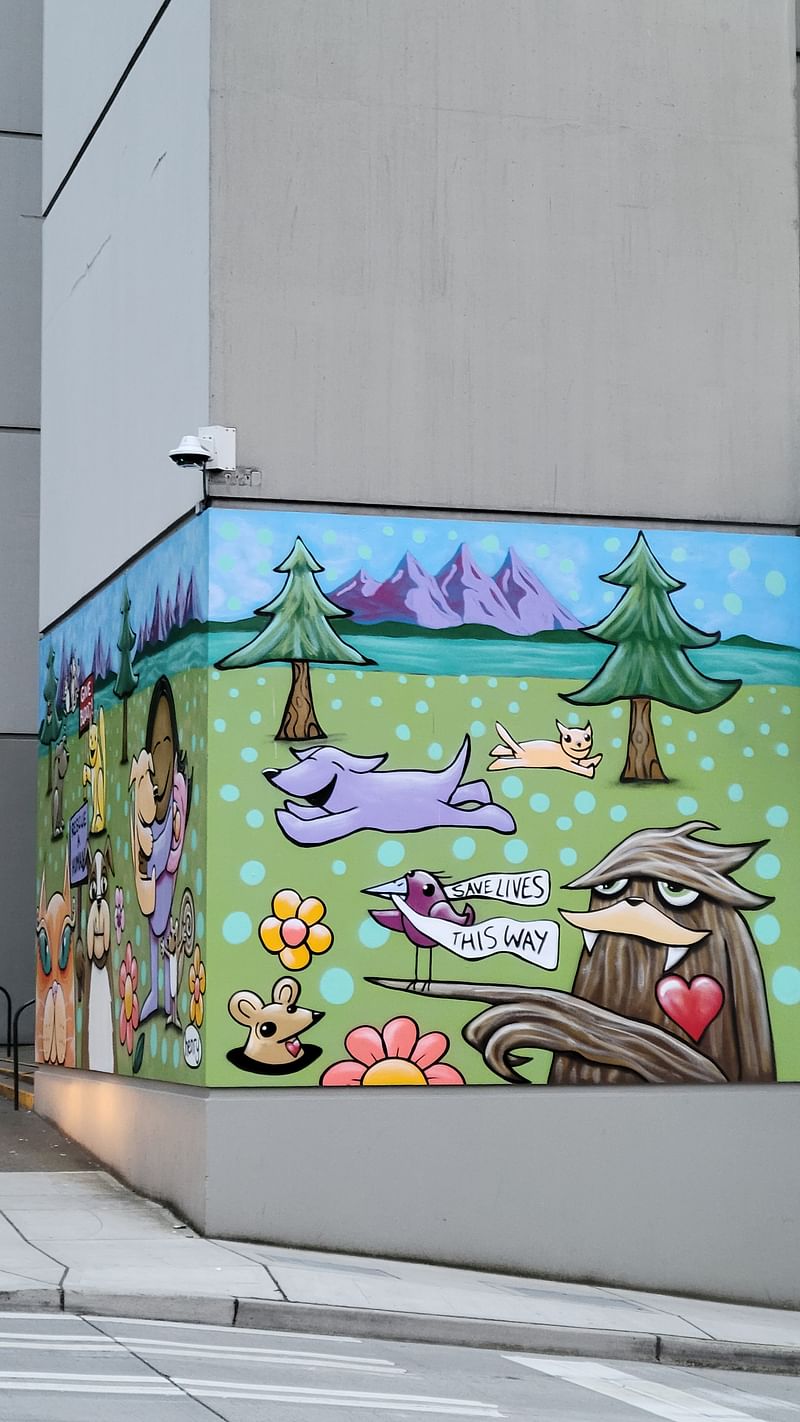 mural in Seattle by artist Ryan Henry Ward.