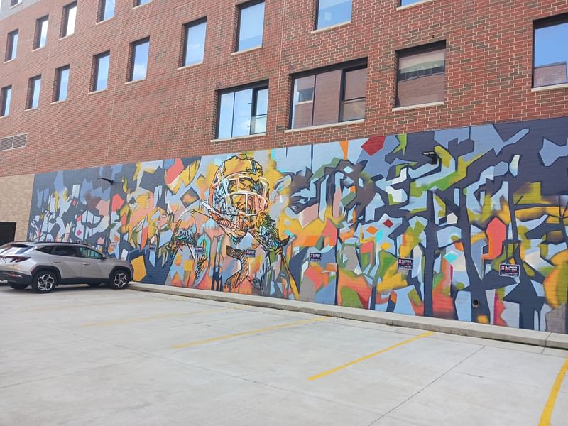 mural in Champaign by artist Joe Miller.