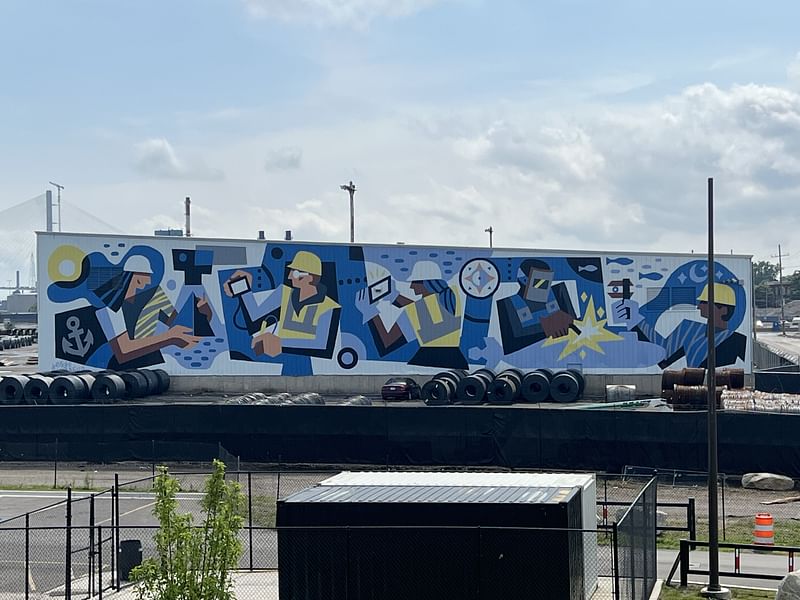 mural in Detroit by artist Jesse Kassel.