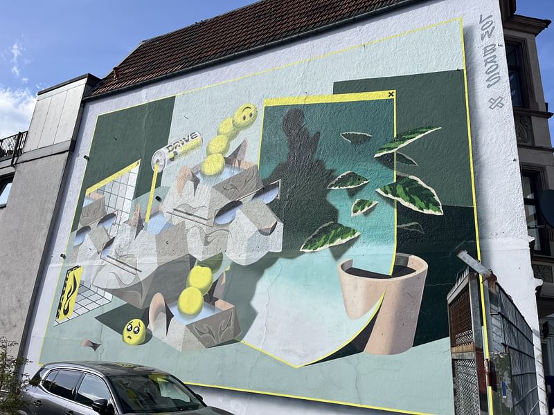 mural in Lüdenscheid by artist Christoph Florin.