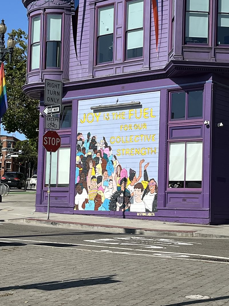 mural in San Francisco by artist unknown.