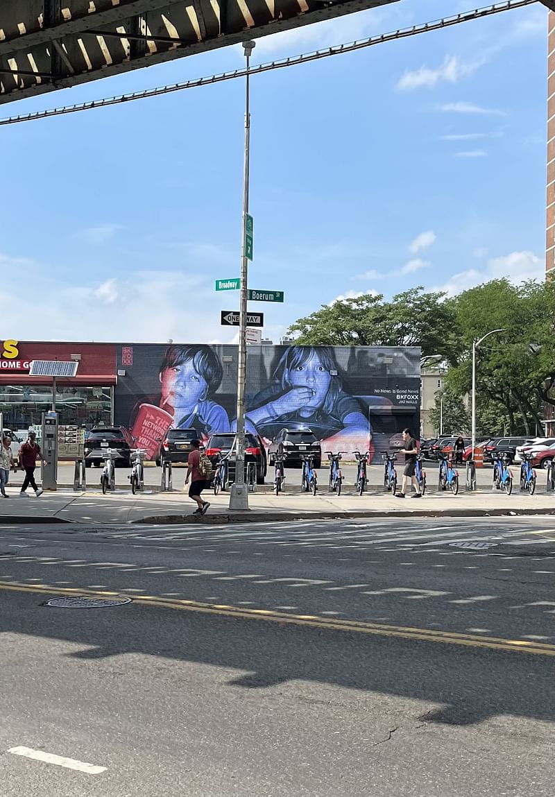 mural in Brooklyn by artist BKFoxx.