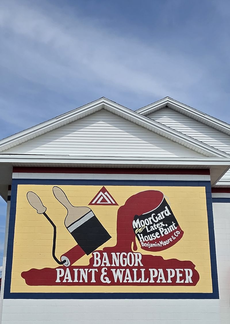 mural in Bangor by artist unknown.