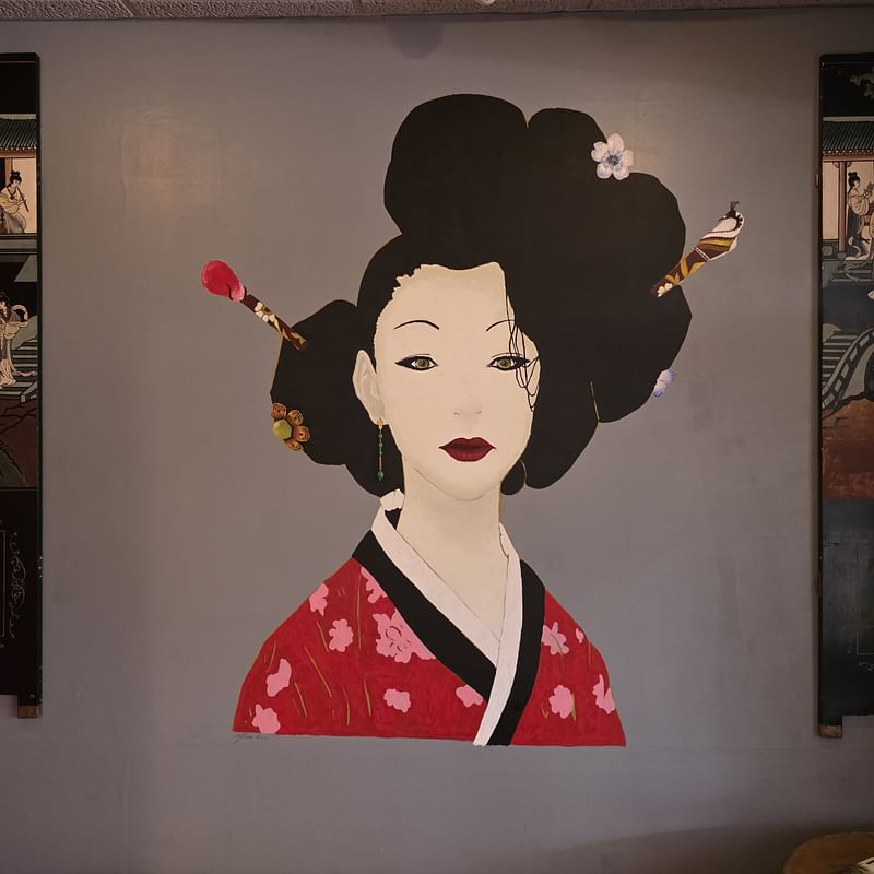 mural in Bangor by artist unknown.