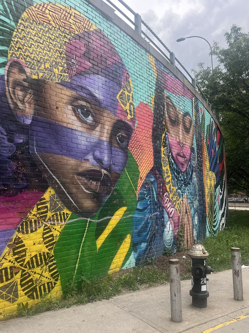 mural in Brooklyn by artist MARKA27.