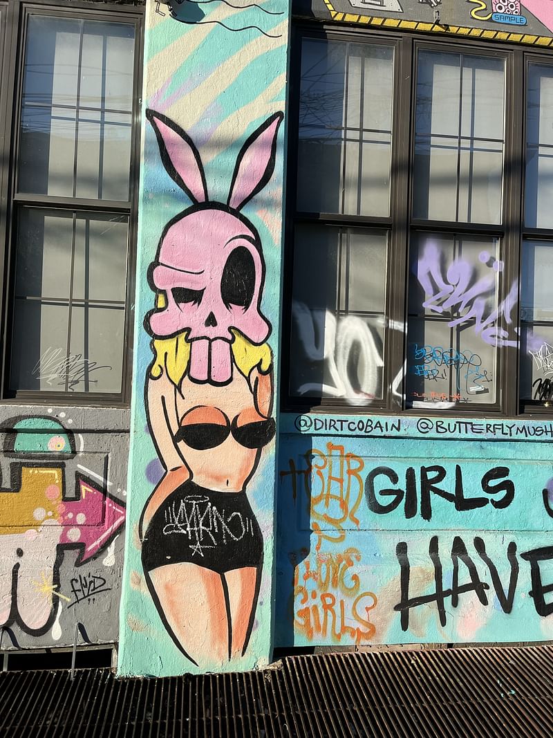 mural in Brooklyn by artist Dirt Cobain.
