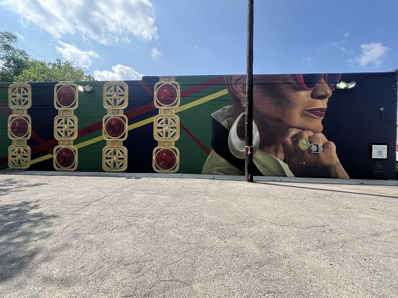 mural in Detroit by artist Waleed Johnson.