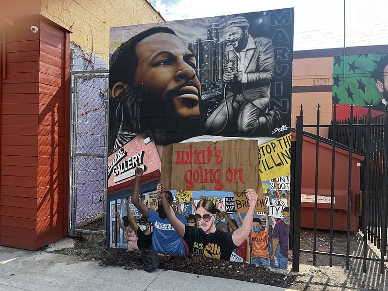mural in Detroit by artist Fel'le.