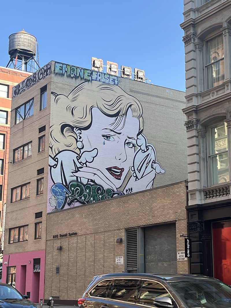 mural in New York by artist DFace.