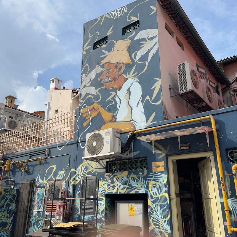 mural in Singapore by artist Boon Bakes.