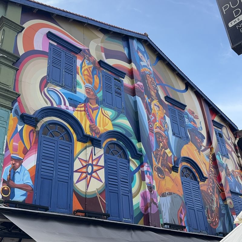mural in Singapore by artist unknown.