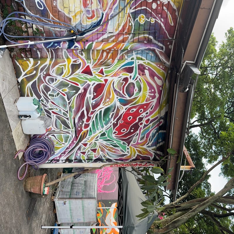 mural in Singapore by artist unknown.