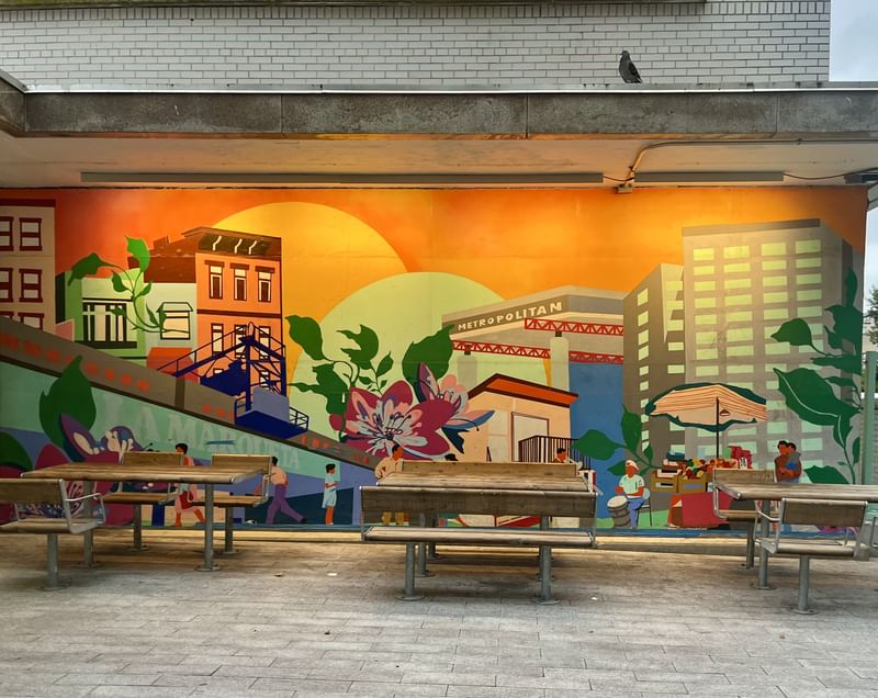 mural in New York by artist Priscila De Carvalho.