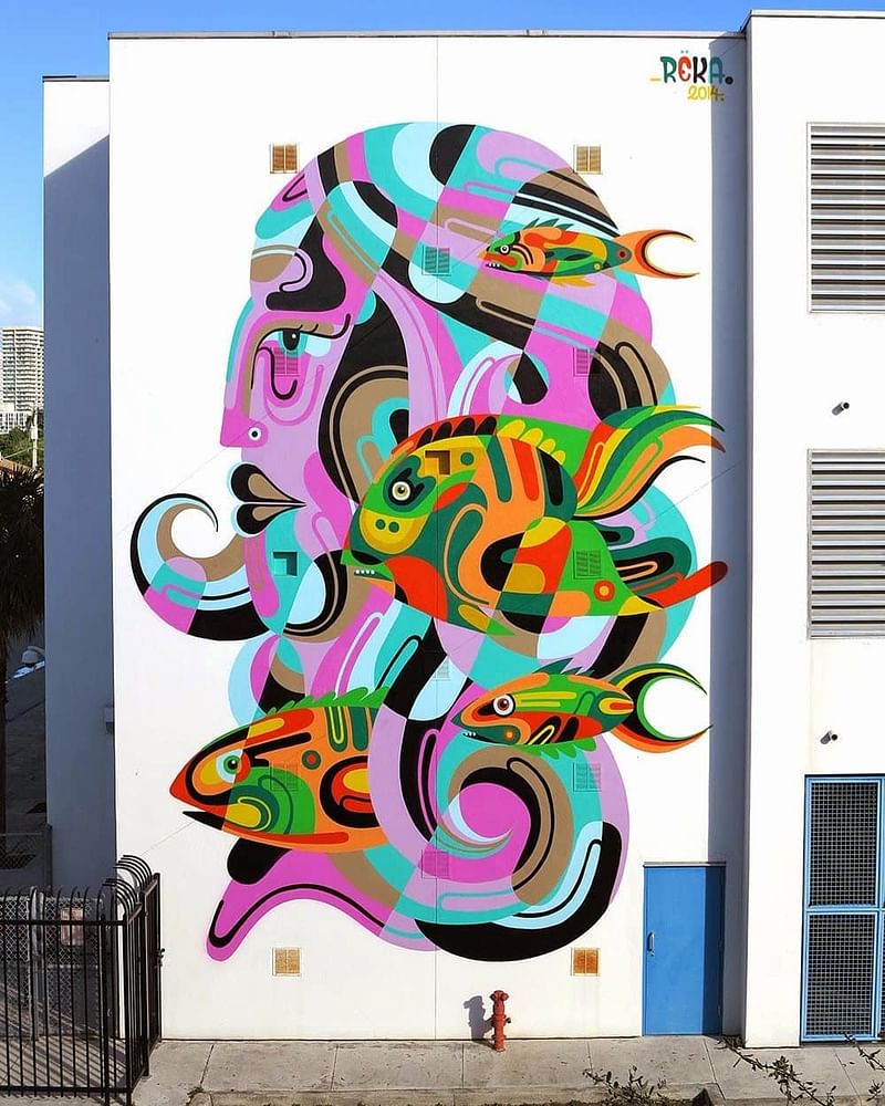 mural in Miami by artist James Reka.