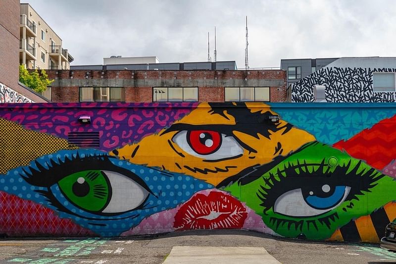 mural in Seattle by artist Denial.