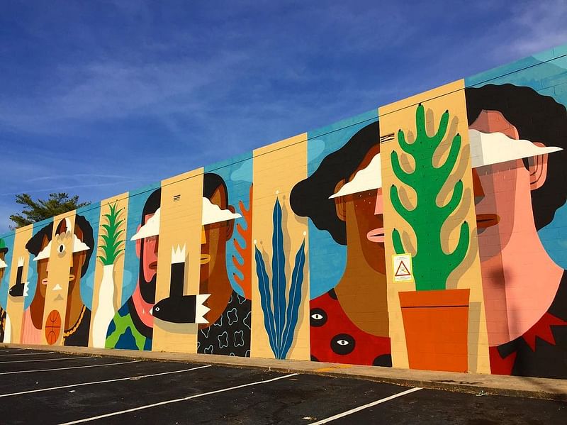 mural in Atlanta by artist Agostino Iacurci.