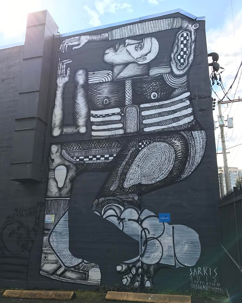 mural in Seattle by artist John Sarkis.
