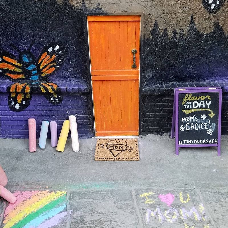 mural in Atlanta by artist Tiny Doors ATL.