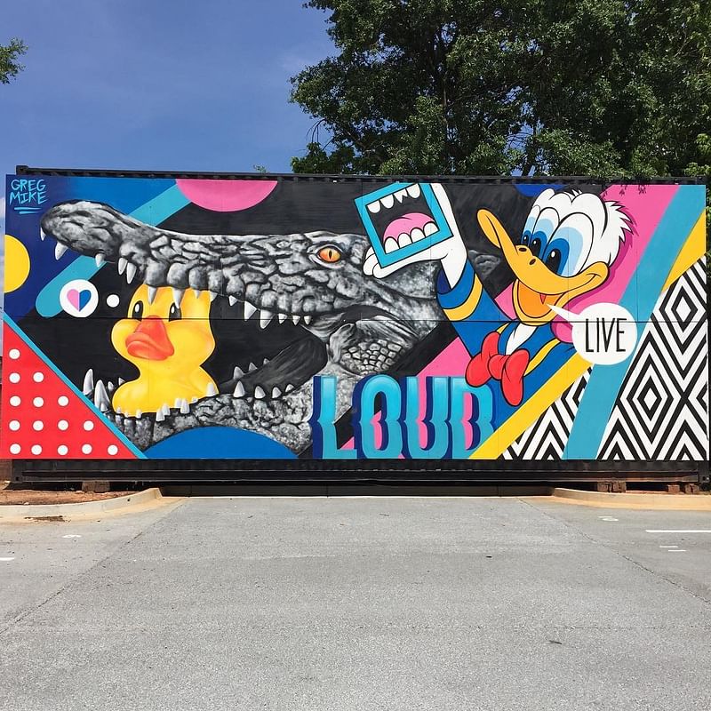 mural in Atlanta by artist Greg Mike.