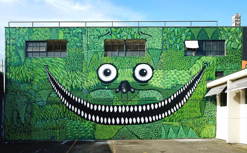 mural in Portland by artist yoshi47.
