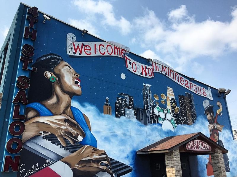 mural in Minneapolis by artist Charles Caldwell.