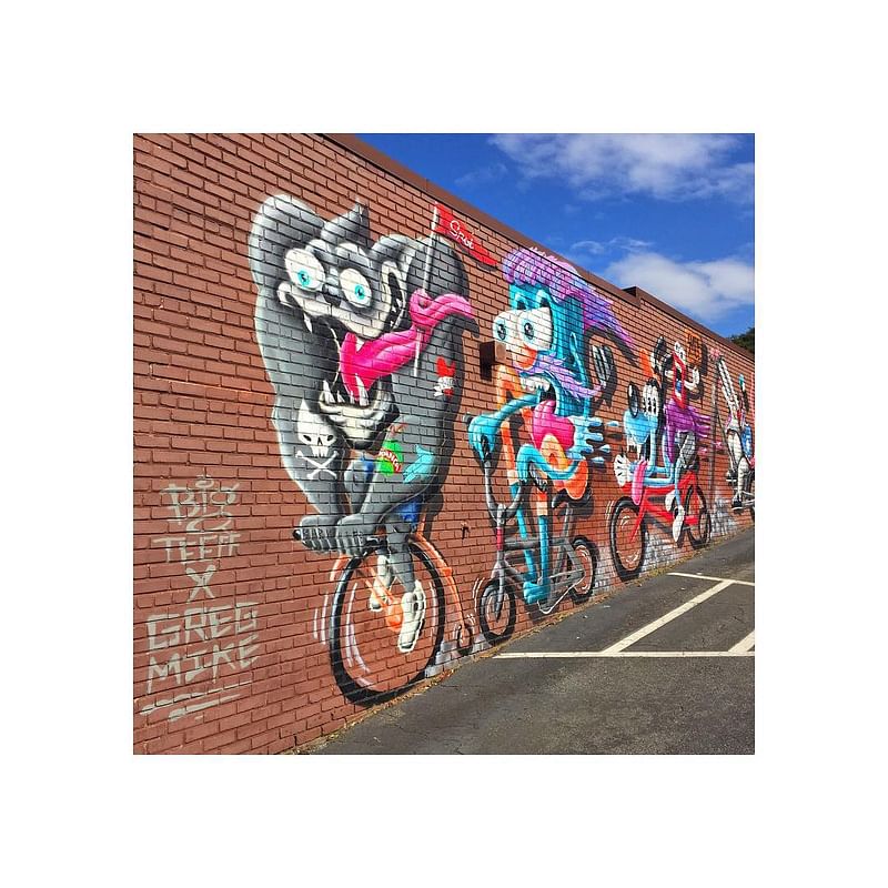 mural in Atlanta by artist Greg Mike.