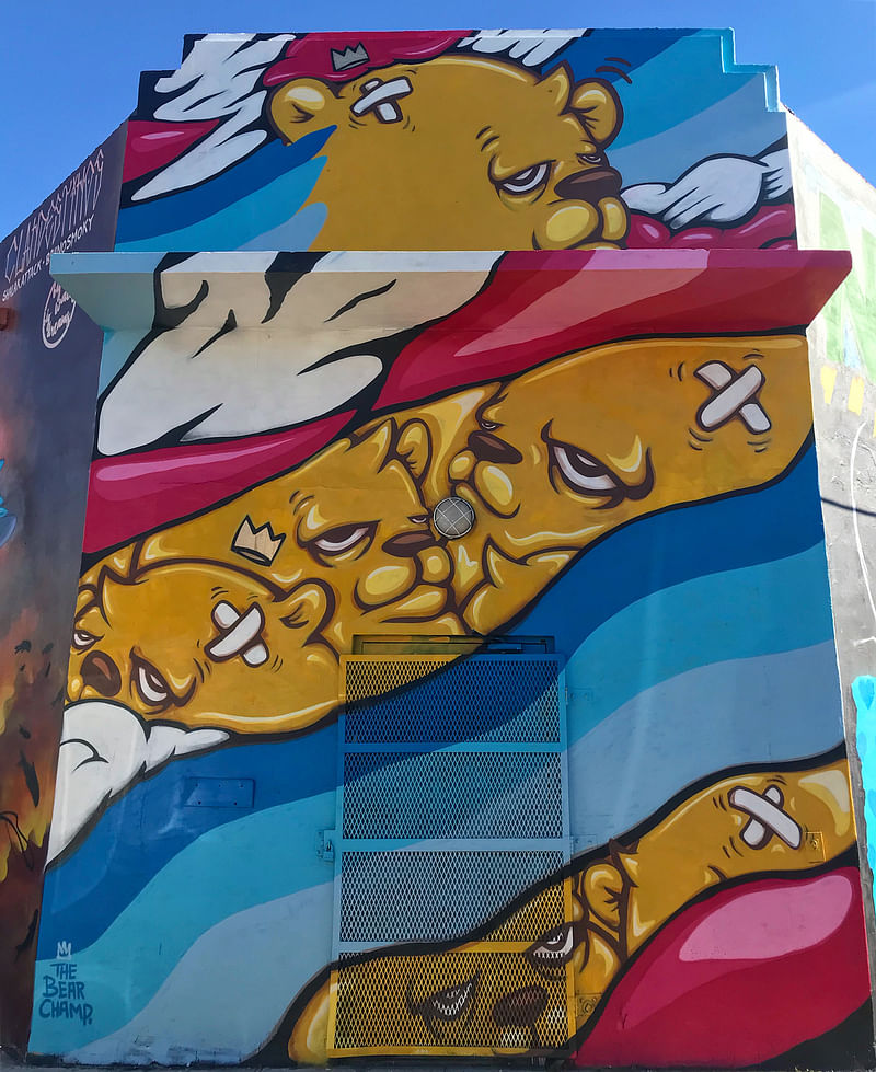 mural in Miami by artist The Bear Champ.