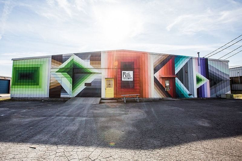 mural in Nashville by artist Nathan Brown. Tagged: pattern
