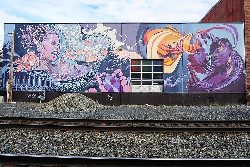 mural in Portland by artist Ashley Montague.