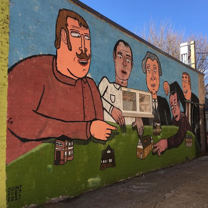 mural in Oak Park by artist Dont Fret.