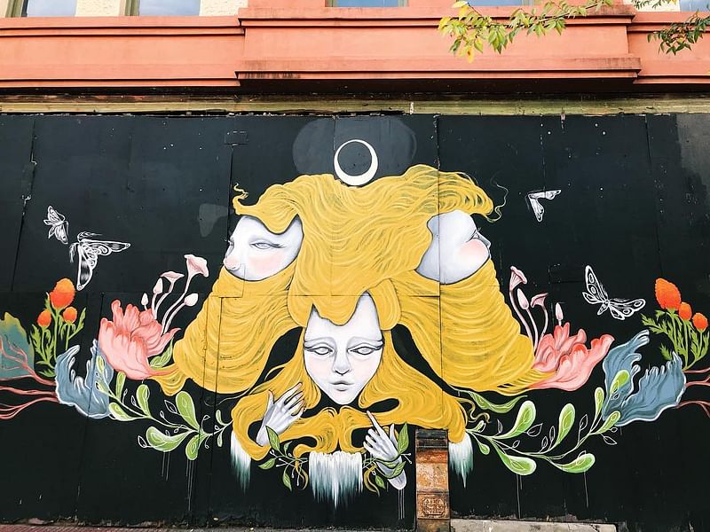 mural in Houston by artist Jessica Rice.