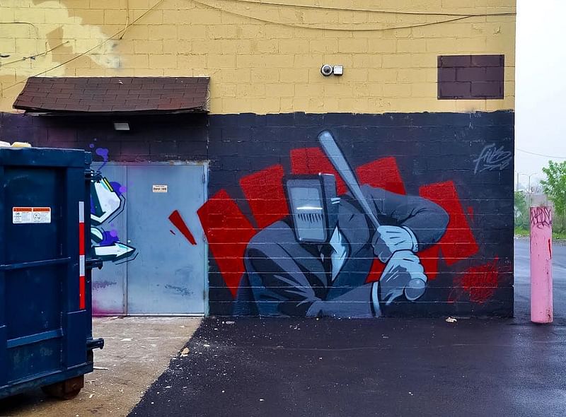 mural in Chicago by artist Earth Crusher. Tagged: character