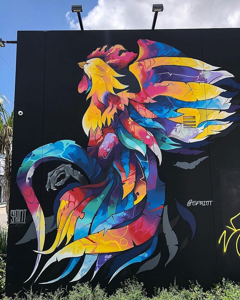 mural in Miami by artist unknown.