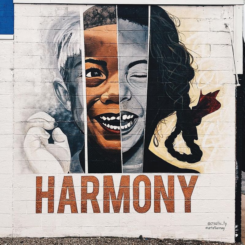 mural in North Webster by artist Ty Christian.