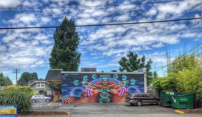 mural in Portland by artist Ashley Montague.