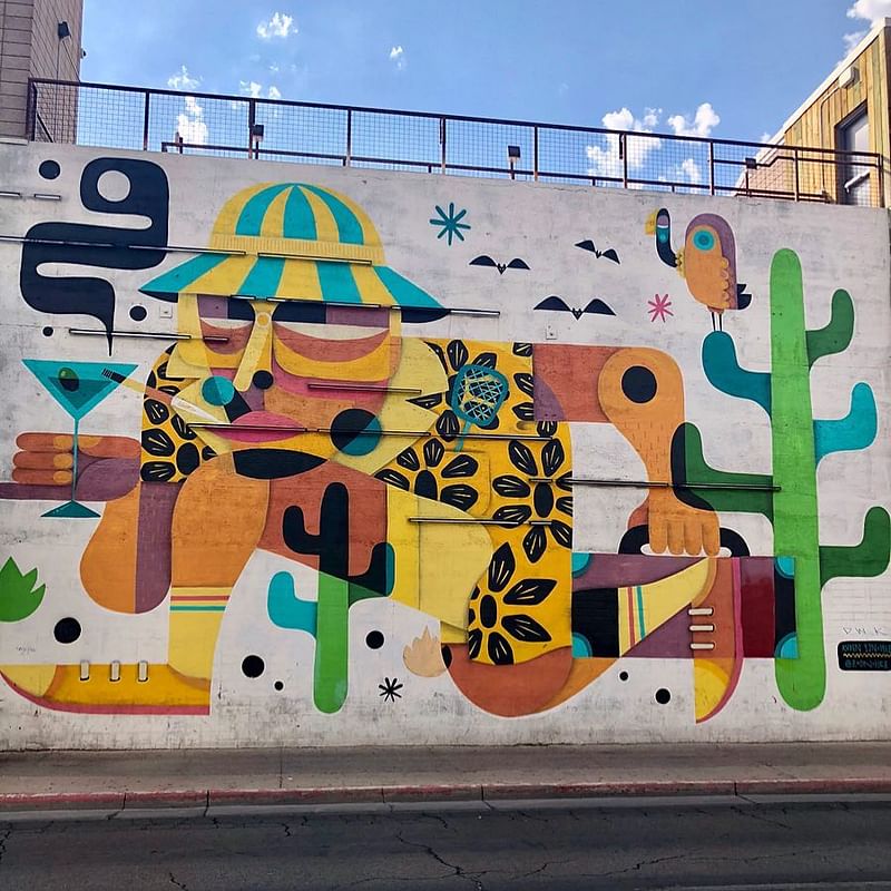 mural in Las Vegas by artist Ruben Sanchez. Tagged: Fear and Loathing in Las Vegas