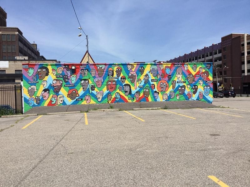 mural in Minneapolis by artist unknown.