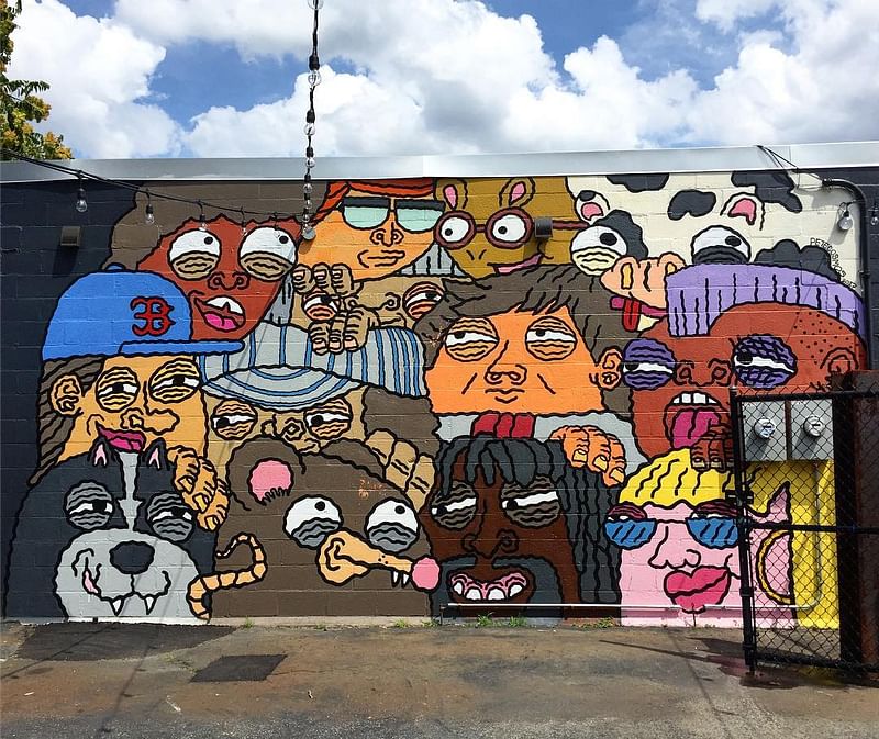 mural in Boston by artist Pete Cosmos.