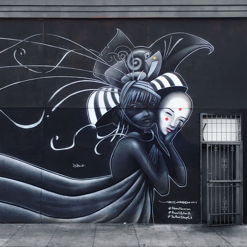mural in Los Angeles by artist Hans Haveron.