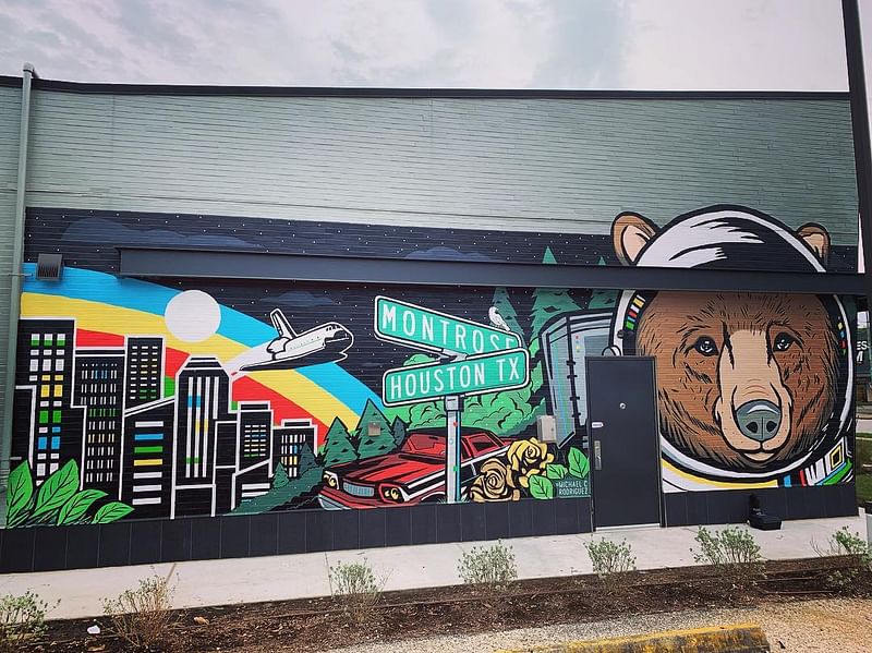 mural in Houston by artist Michael C. Rodriguez.