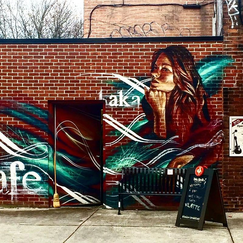 mural in Toronto by artist Li Hill.