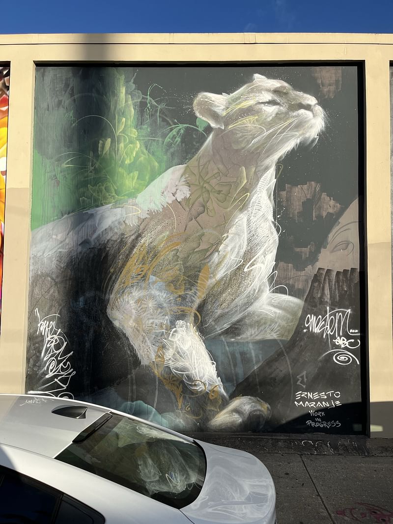 mural in Miami by artist Ernesto Maranje.