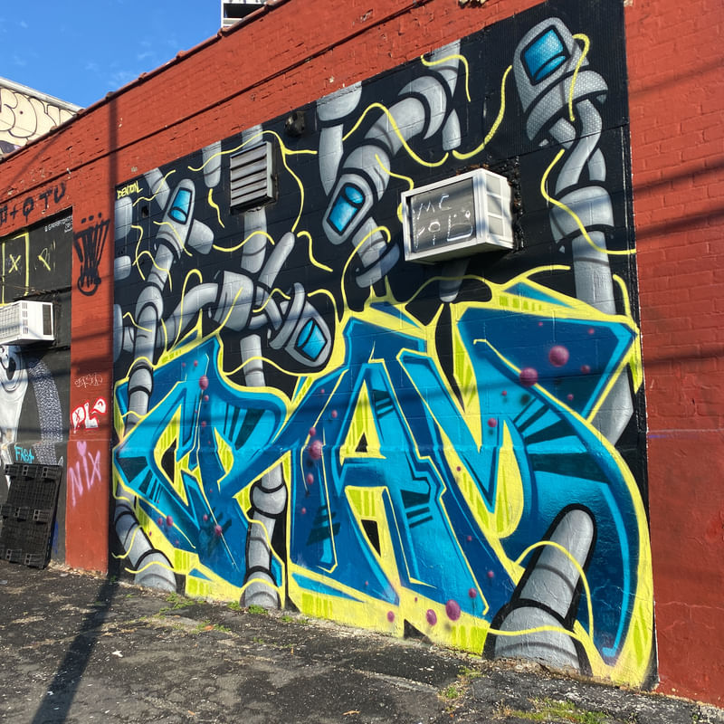 mural in Brooklyn by artist unknown.
