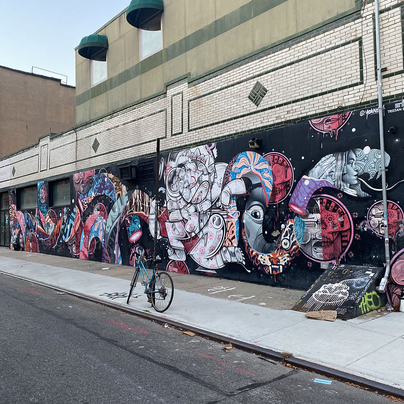 mural in Brooklyn by artist unknown.