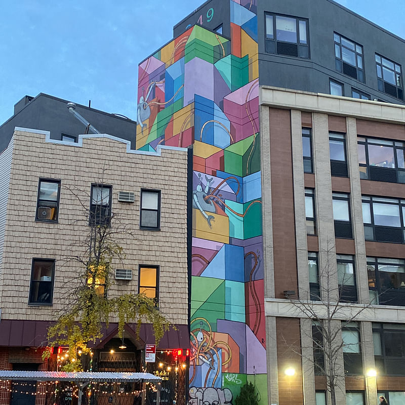 mural in Brooklyn by artist unknown.