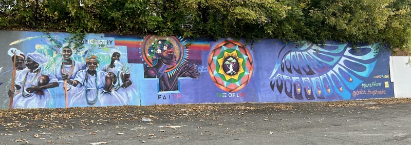 mural in Charlotte by artist unknown.